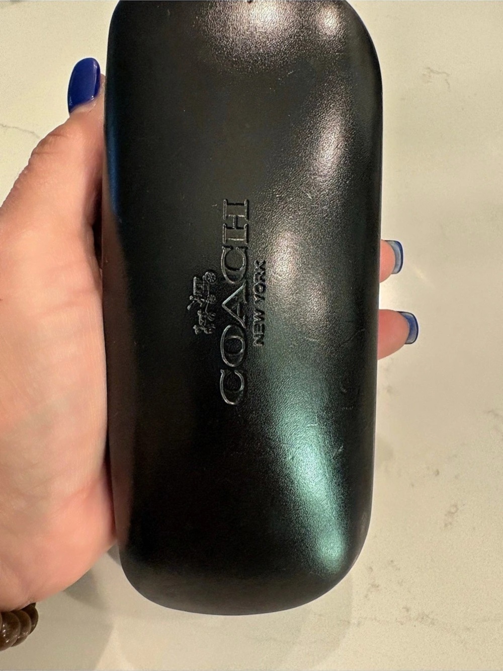 Coach Black Hard Shell Eyeglasses Sunglasses Case